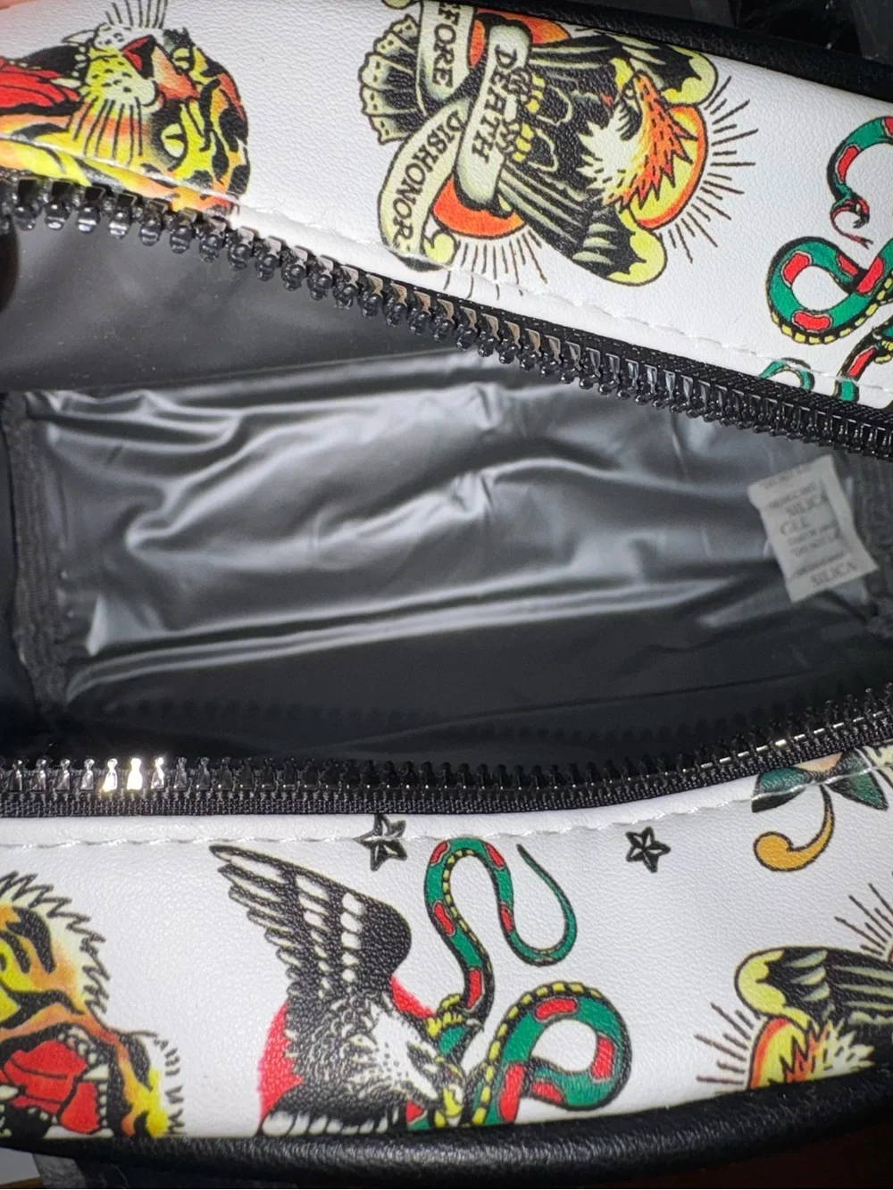 🖤 Ed Hardy Y2K Tattoo Flash Thermal Lunch Bag / Crossbody NWT